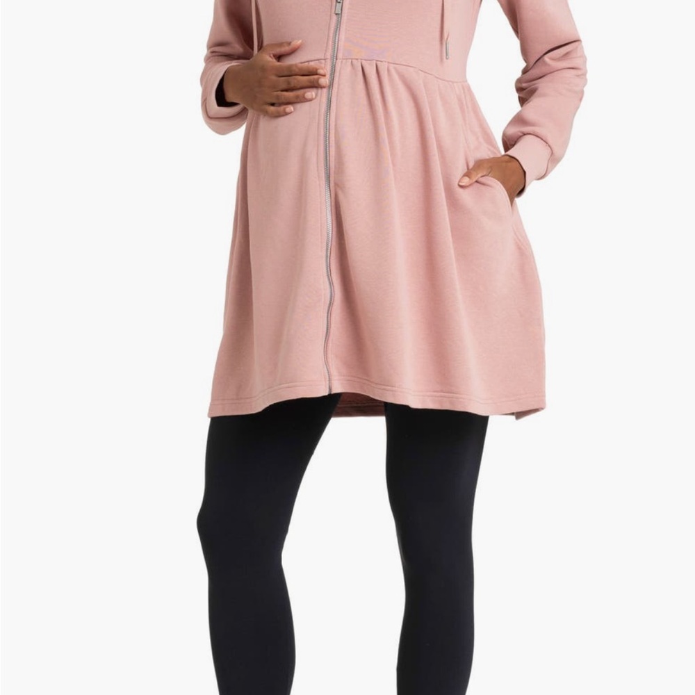 Seraphine maternity and baby wearing Hoodie - Picture 3 of 8